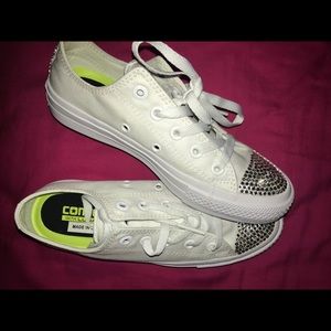 Hand bedazzled converse